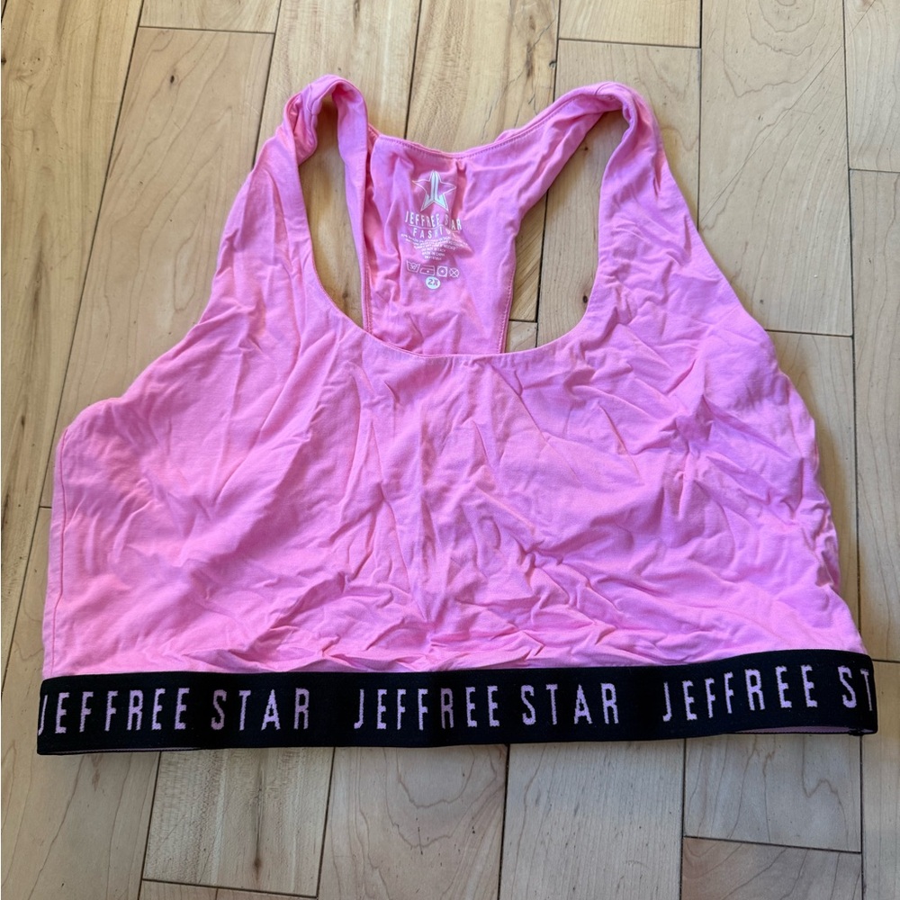 Jeffree Star Vibrant Pink Sports Bra